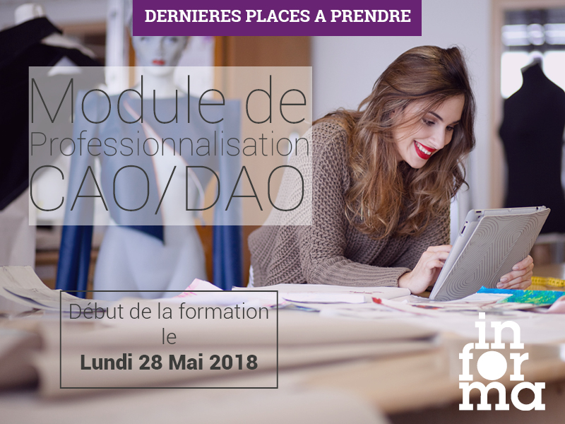 module de professionnalisation CAO DAO | Dernières places